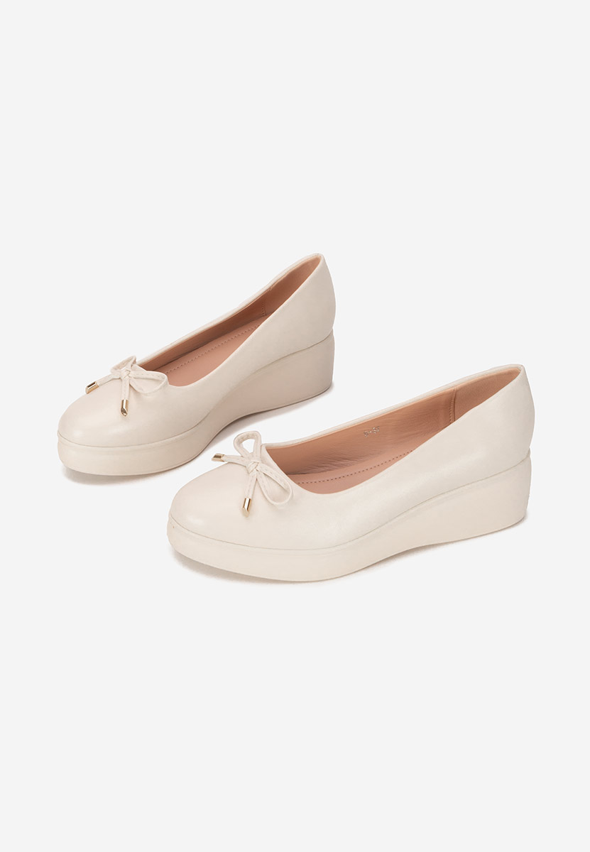 Scarpe con plateau Olmaria beige