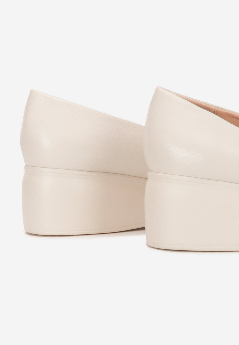 Scarpe con plateau Olmaria beige