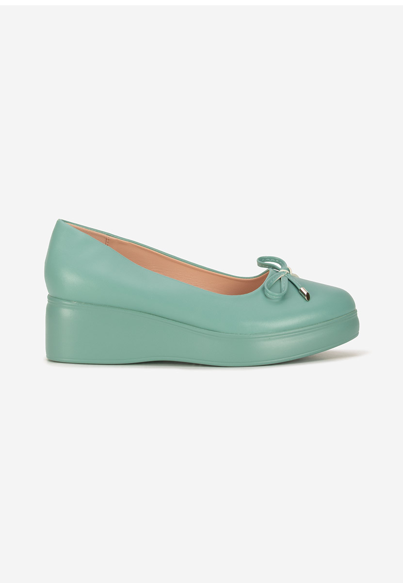 Scarpe con plateau Olmaria verdi