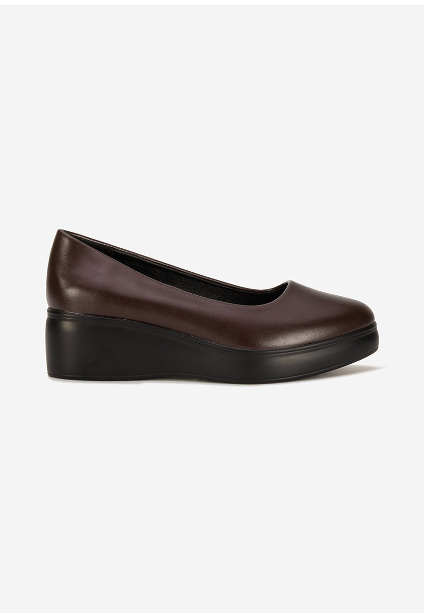 Scarpe con plateau Milanca granata