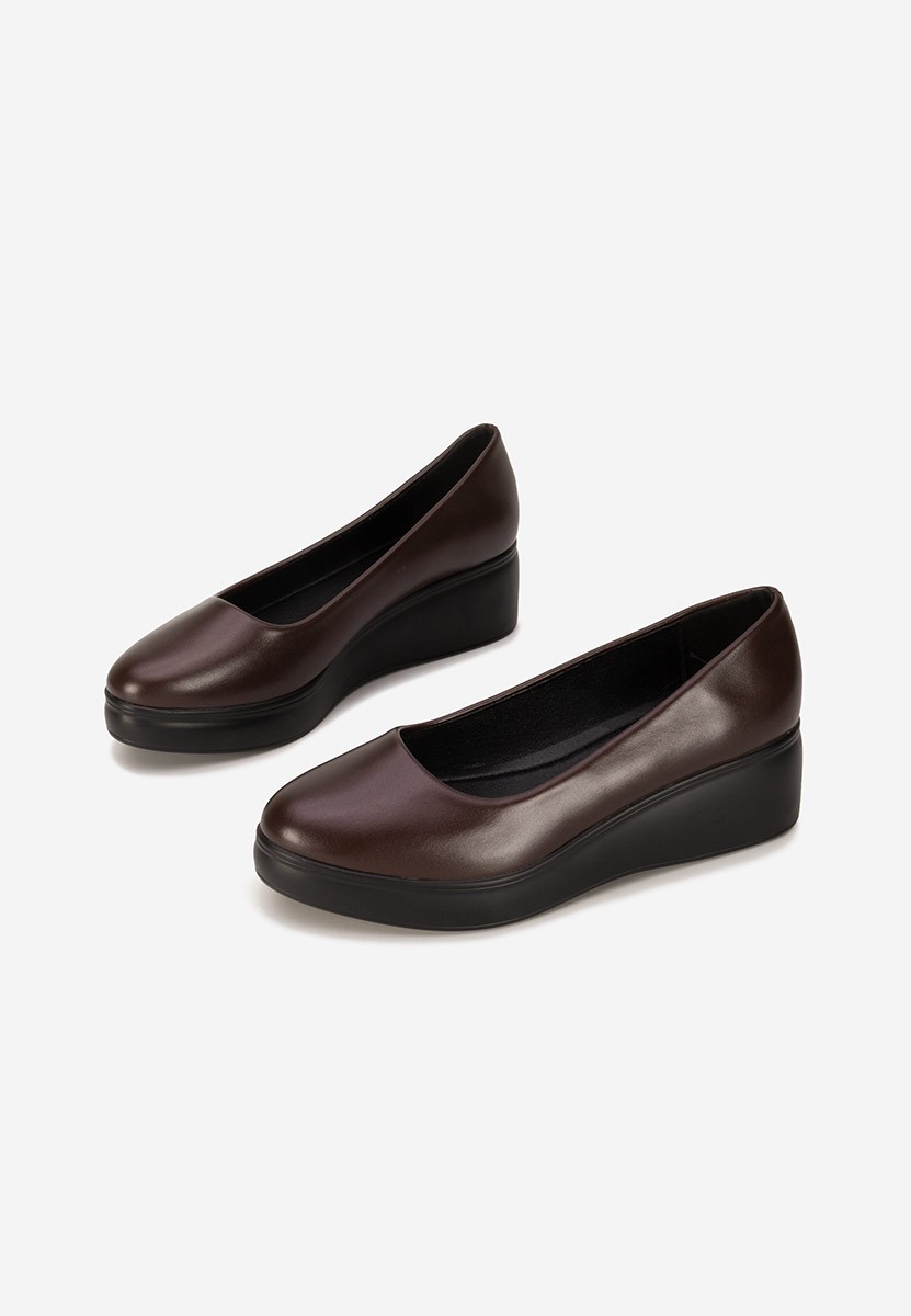 Scarpe con plateau Milanca granata