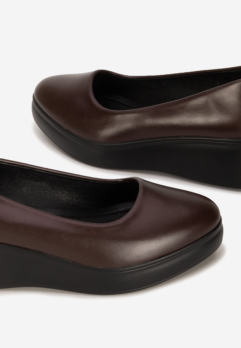 Scarpe con plateau Milanca granata