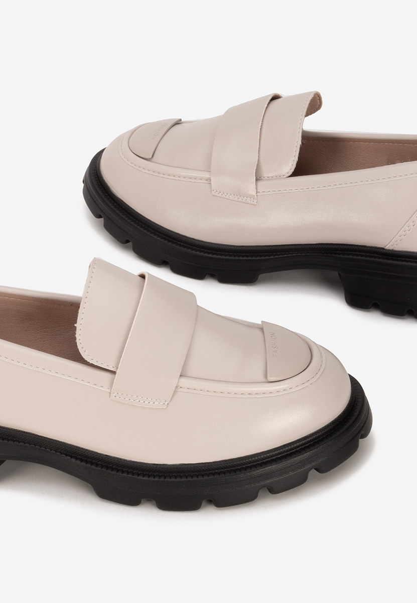Mocassini da donna Glimena beige