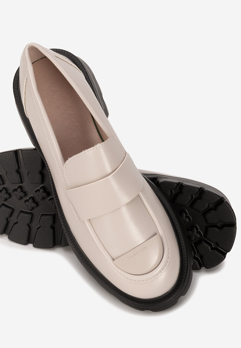 Mocassini da donna Glimena beige