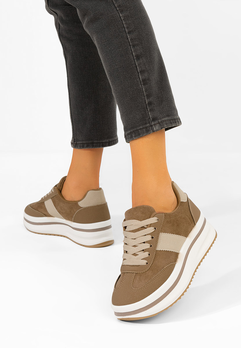Sneakers con plateau Zashia cachi