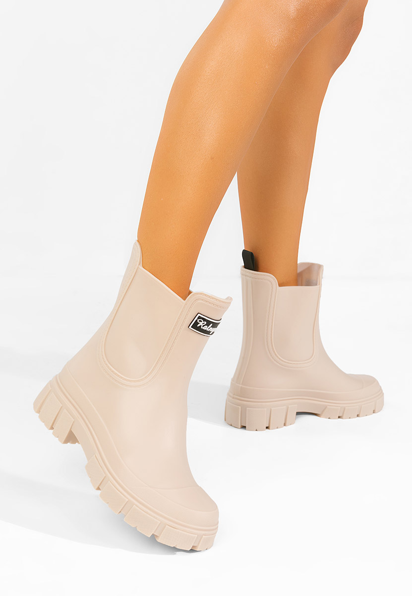 Stivaletti di gomma Aimeea beige