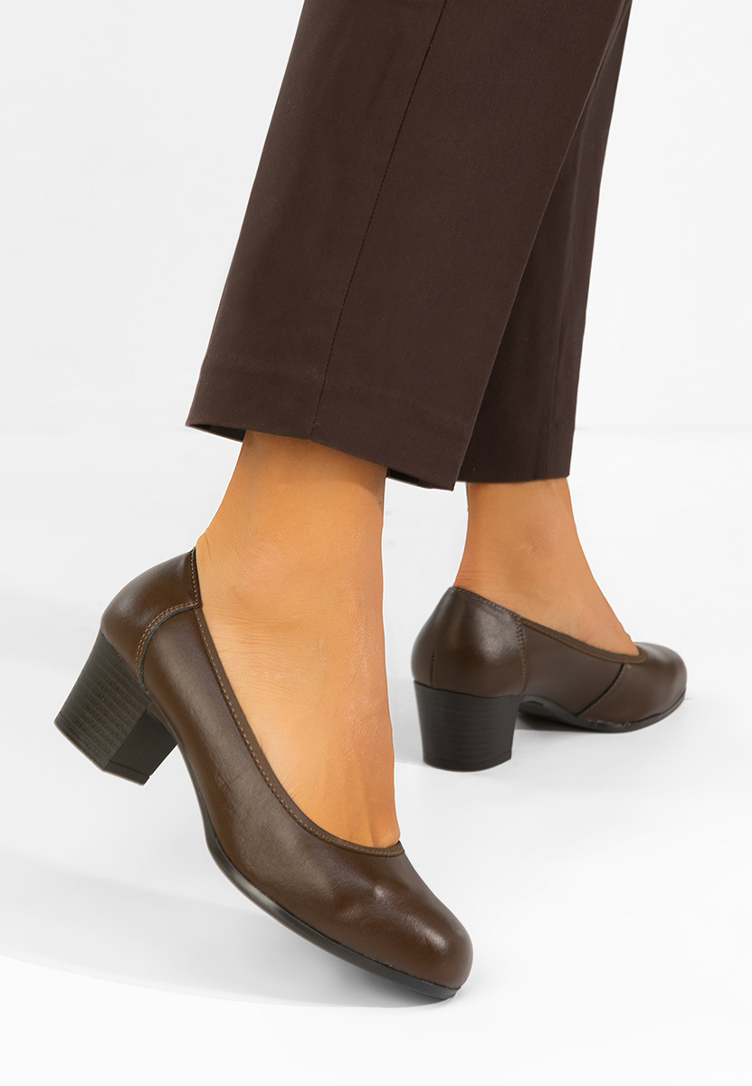 Scarpe pelle Cresida cachi