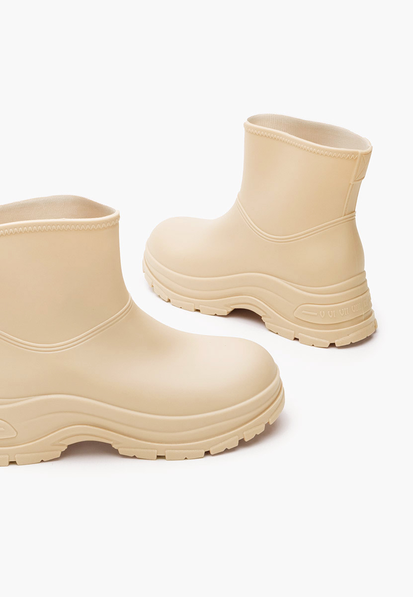 Stivaletti di gomma Elenita beige