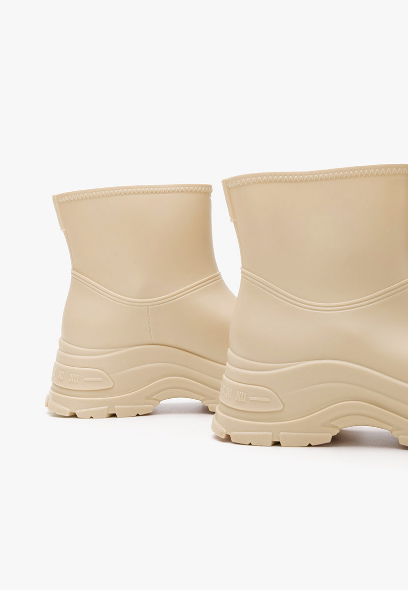 Stivaletti di gomma Elenita beige