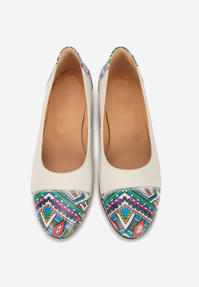 Scarpe pelle Selinna beige