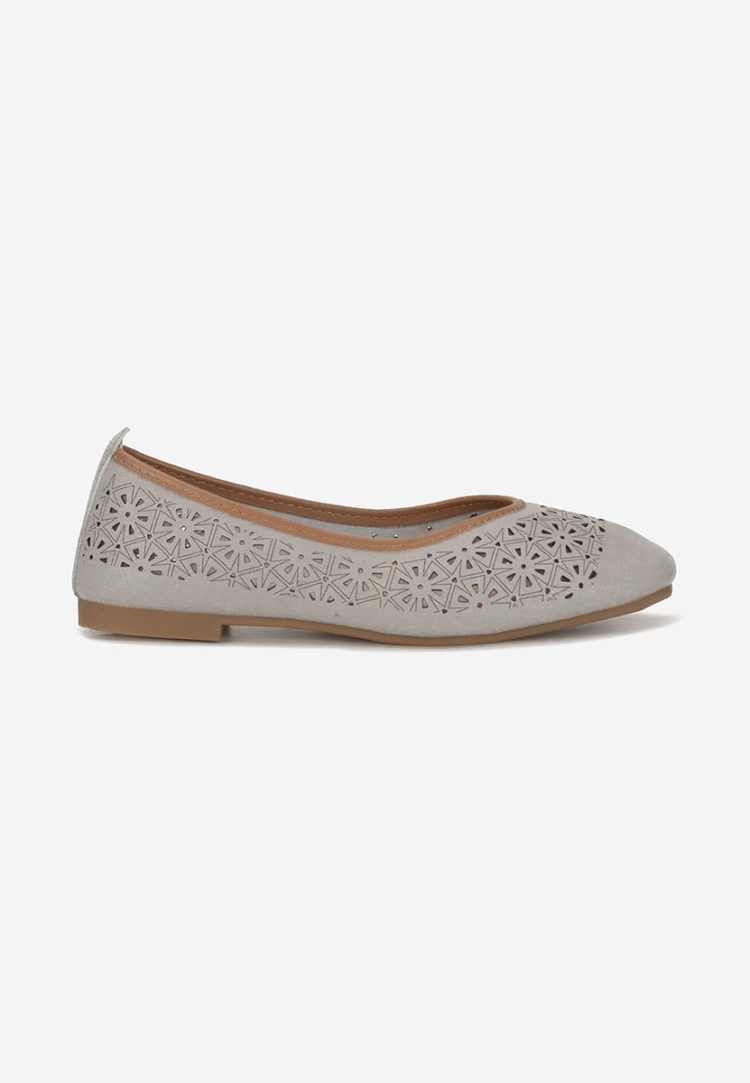 Ballerine pelle Verioma grigio