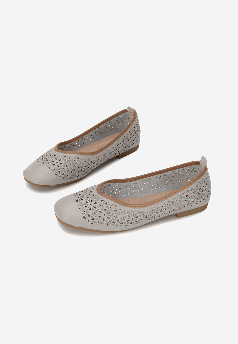 Ballerine pelle Verioma grigio