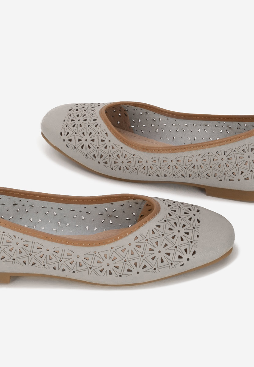 Ballerine pelle Verioma grigio