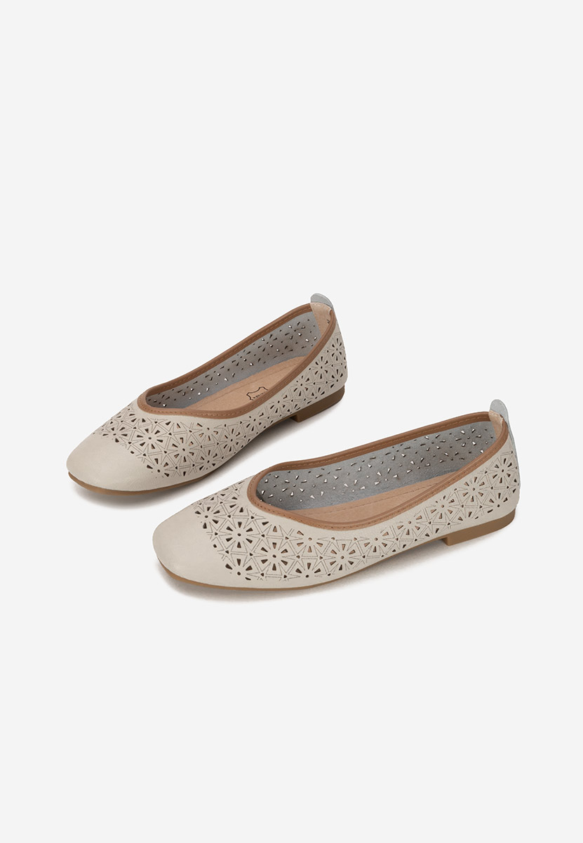 Ballerine pelle Verioma beige
