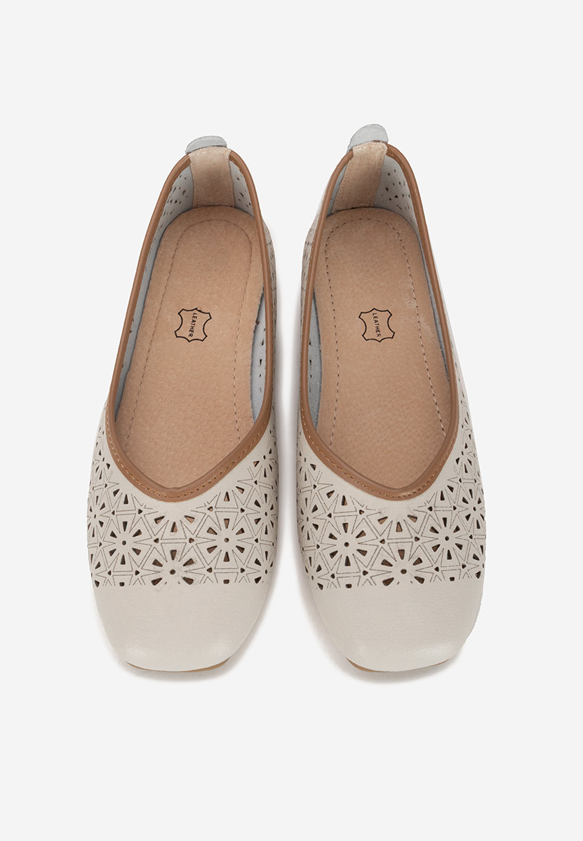 Ballerine pelle Verioma beige