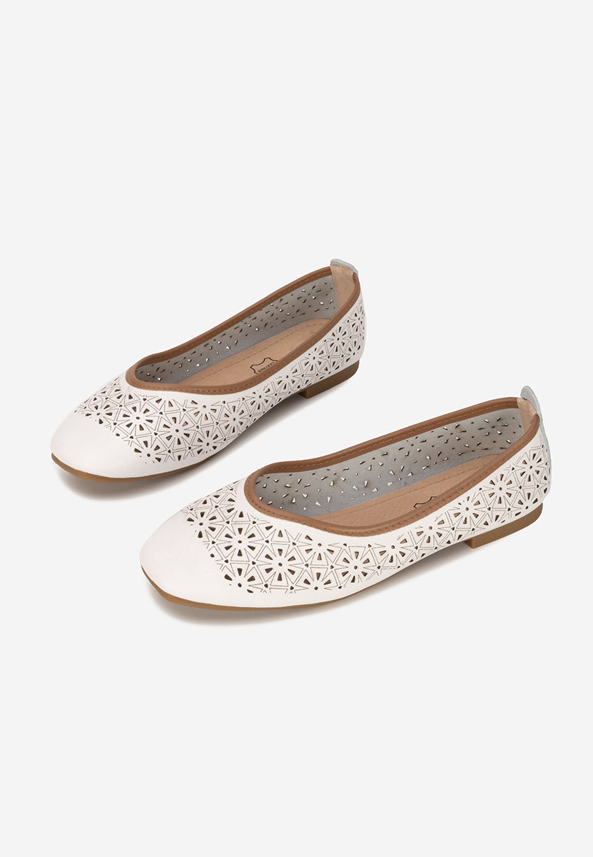 Ballerine pelle Verioma bianchi