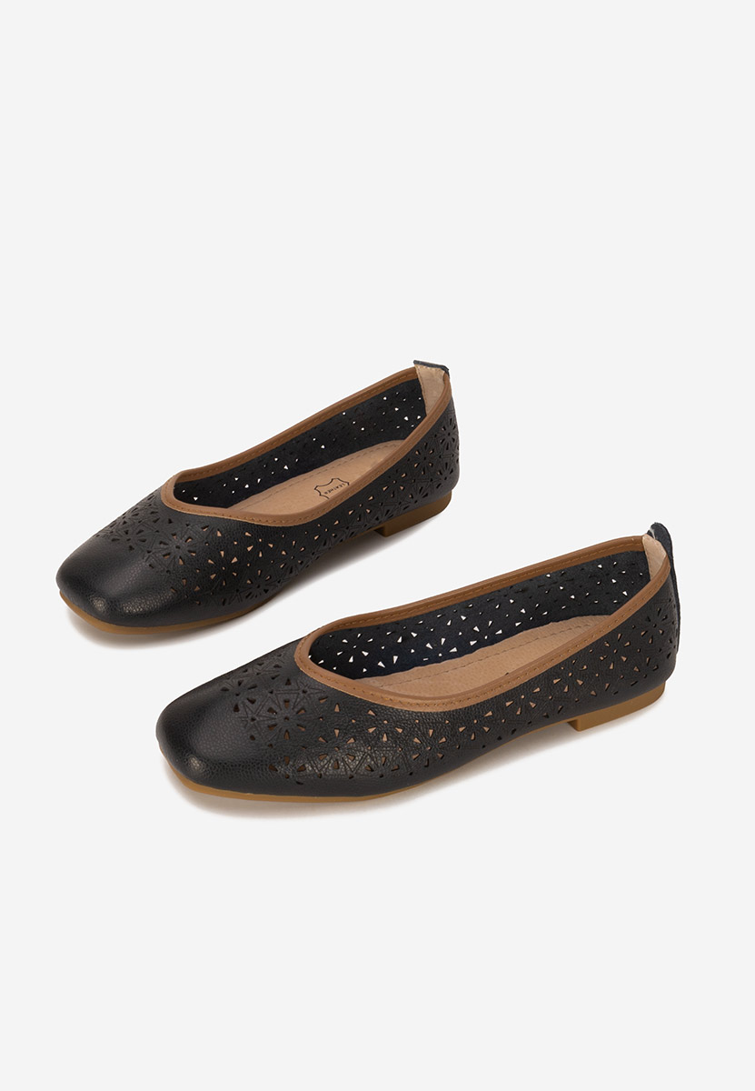 Ballerine pelle Verioma nero