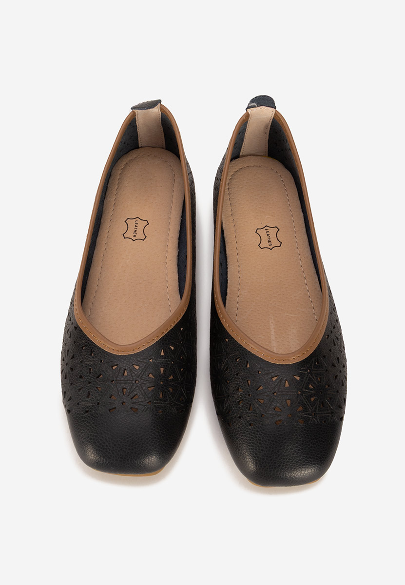 Ballerine pelle Verioma nero
