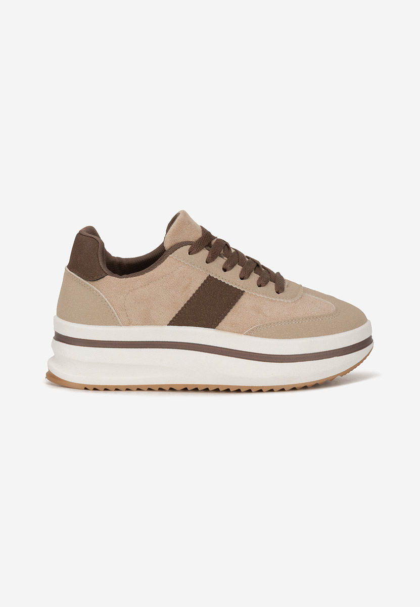 Sneakers con plateau Zashia beige