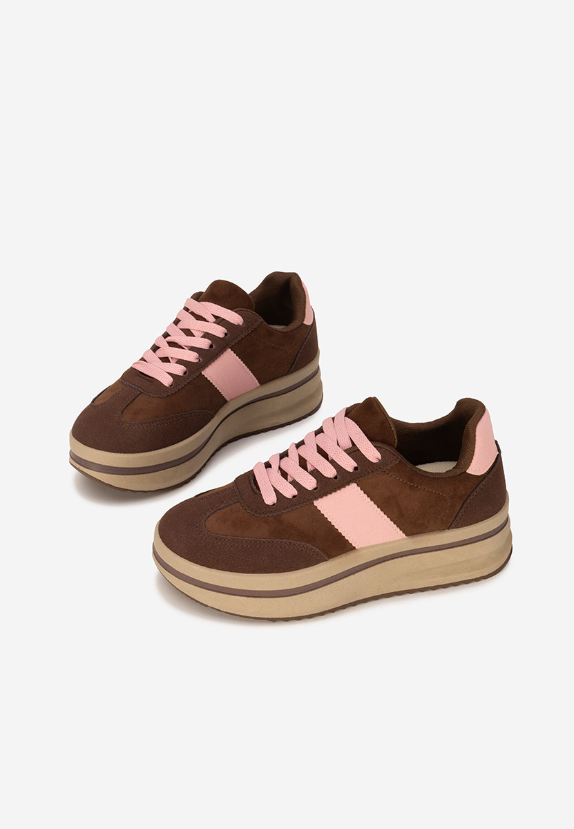 Sneakers con plateau Zashia V2 marrone