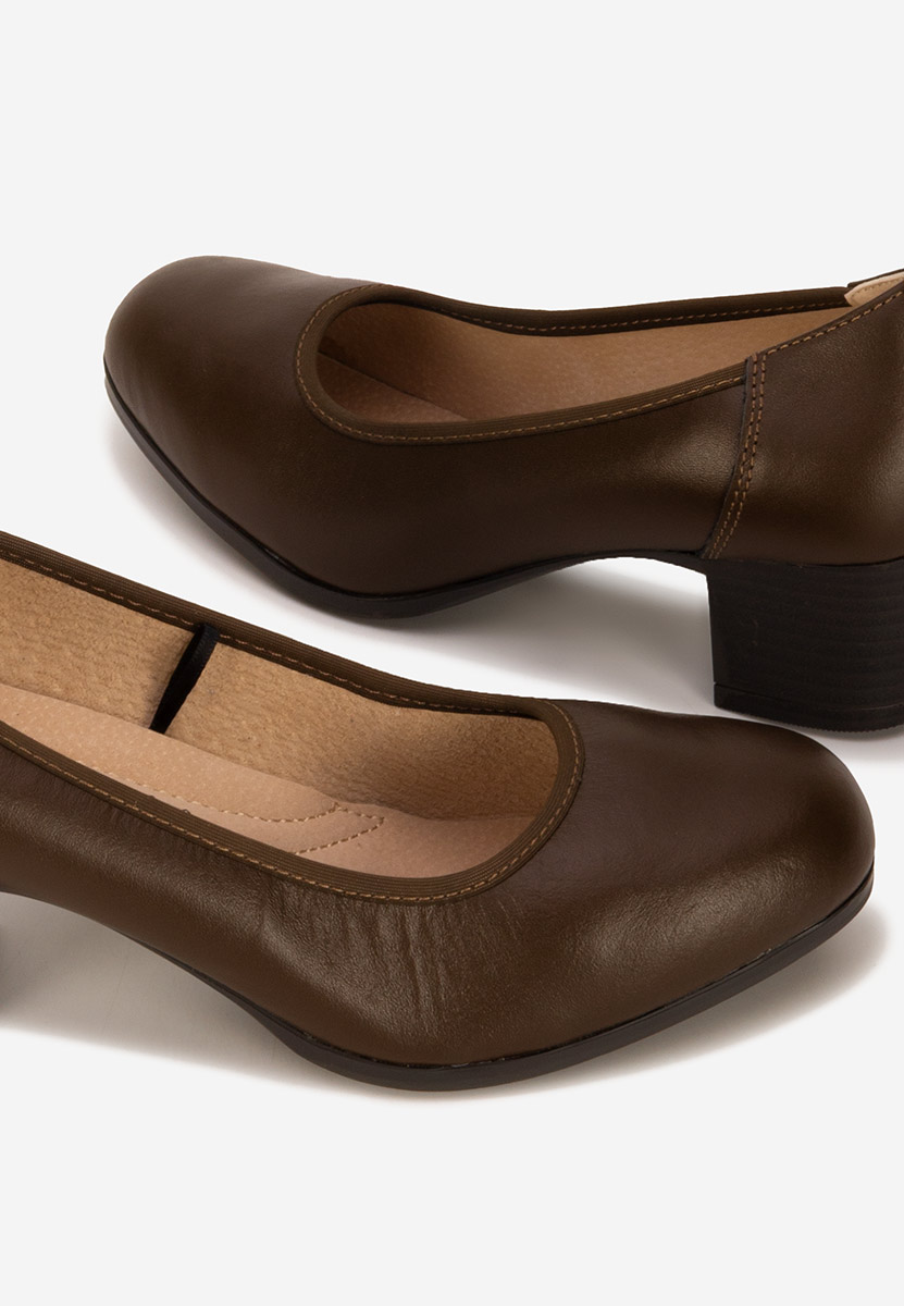 Scarpe pelle Cresida cachi