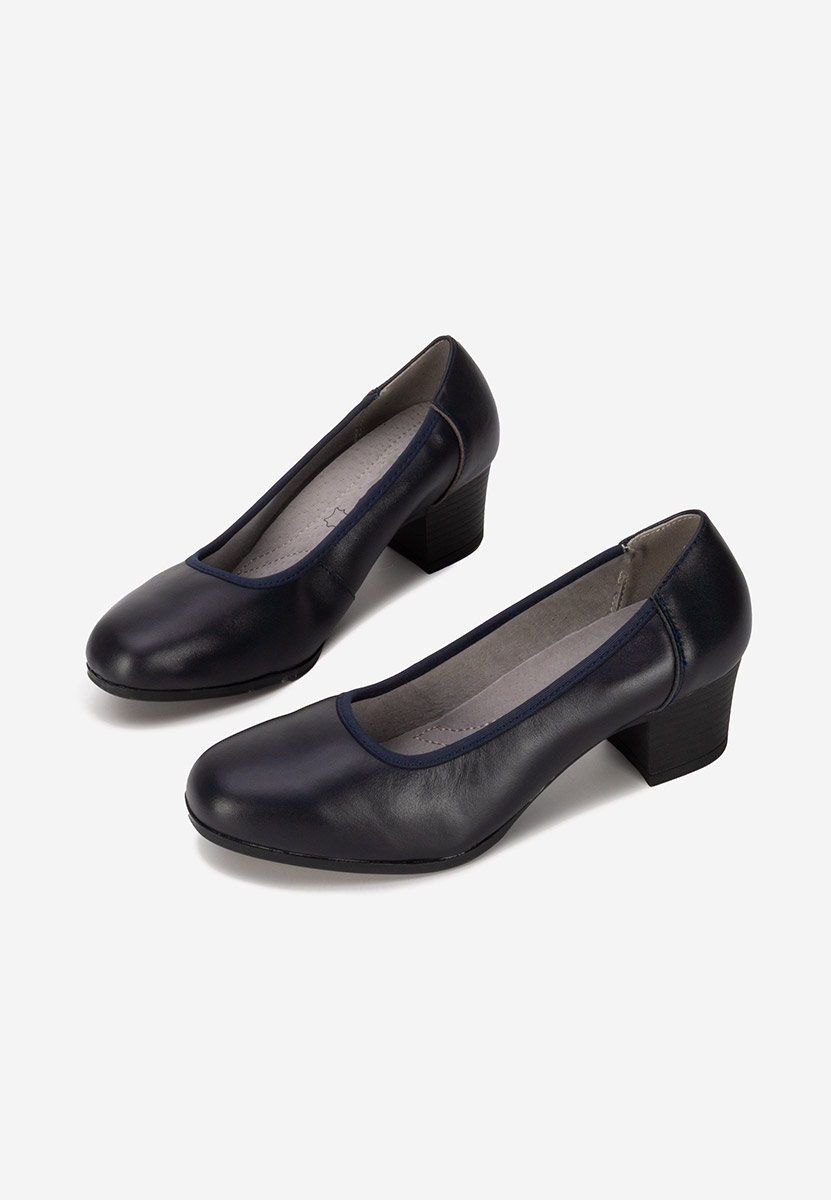 Scarpe pelle Cresida blu marine