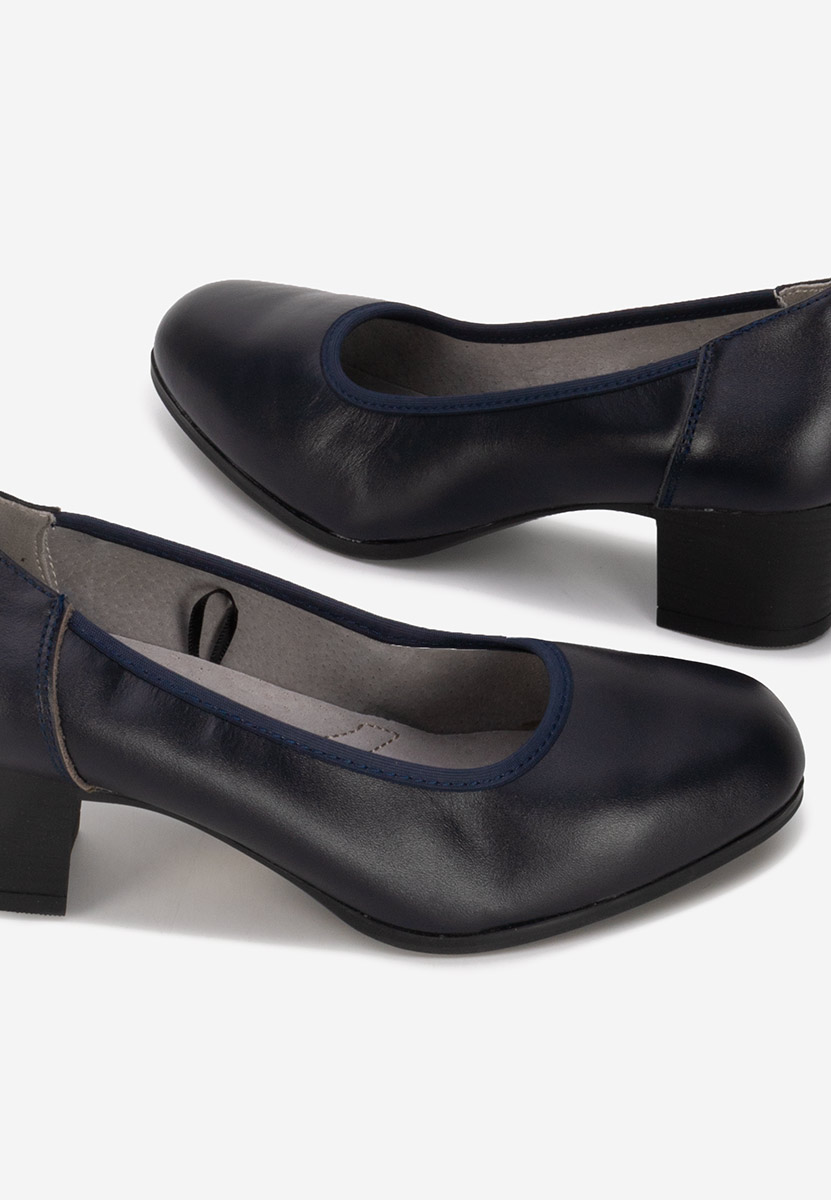 Scarpe pelle Cresida blu marine