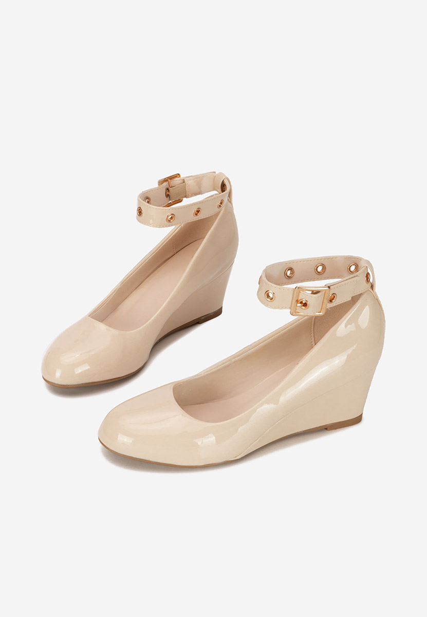 Scarpe con zeppa Alyssa beige