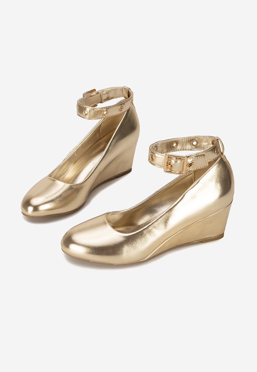 Scarpe con zeppa Alyssa oro