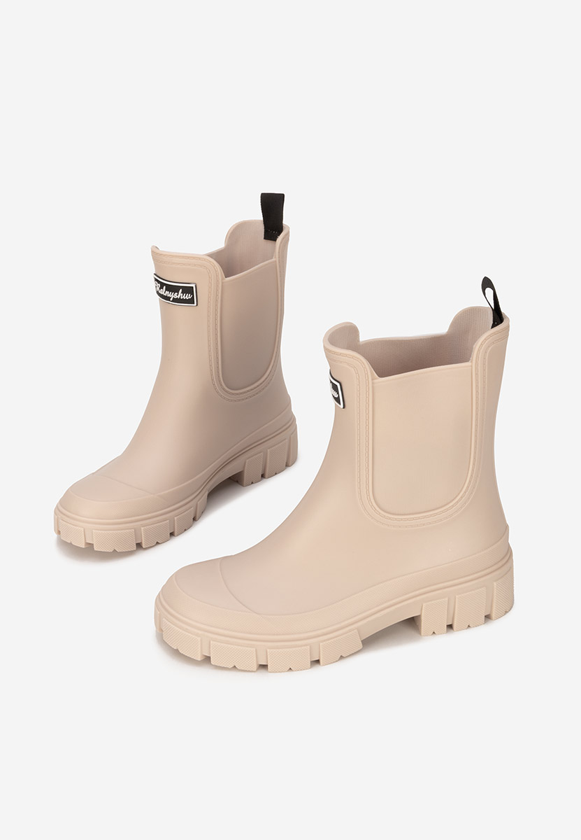 Stivaletti di gomma Aimeea beige
