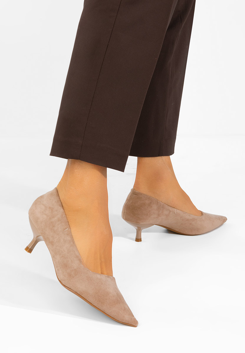 Décolleté tacco basso Kalaris beige