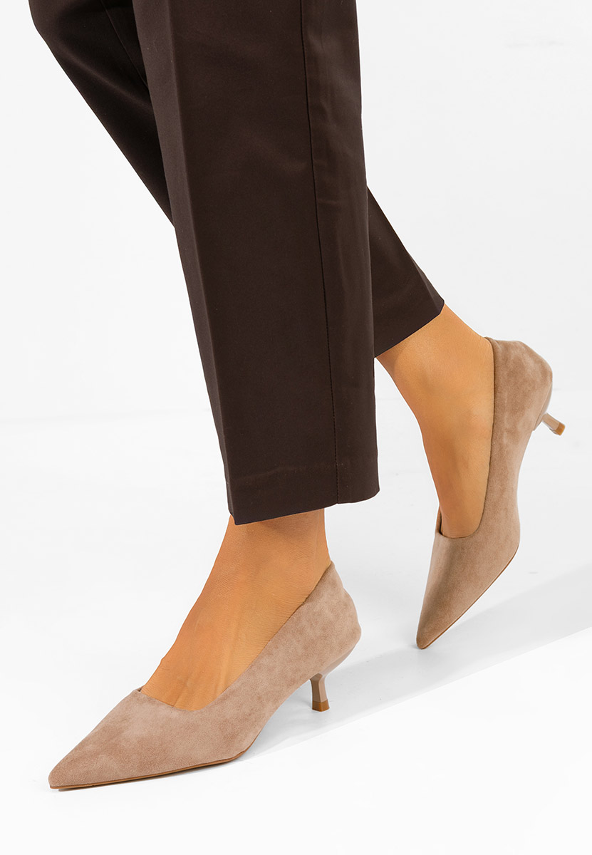 Décolleté tacco basso Kalaris beige