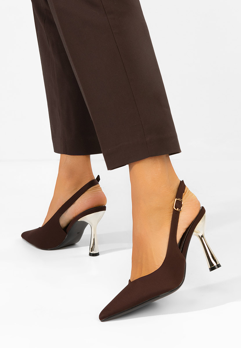 Décolleté Slingback Anastassia marrone