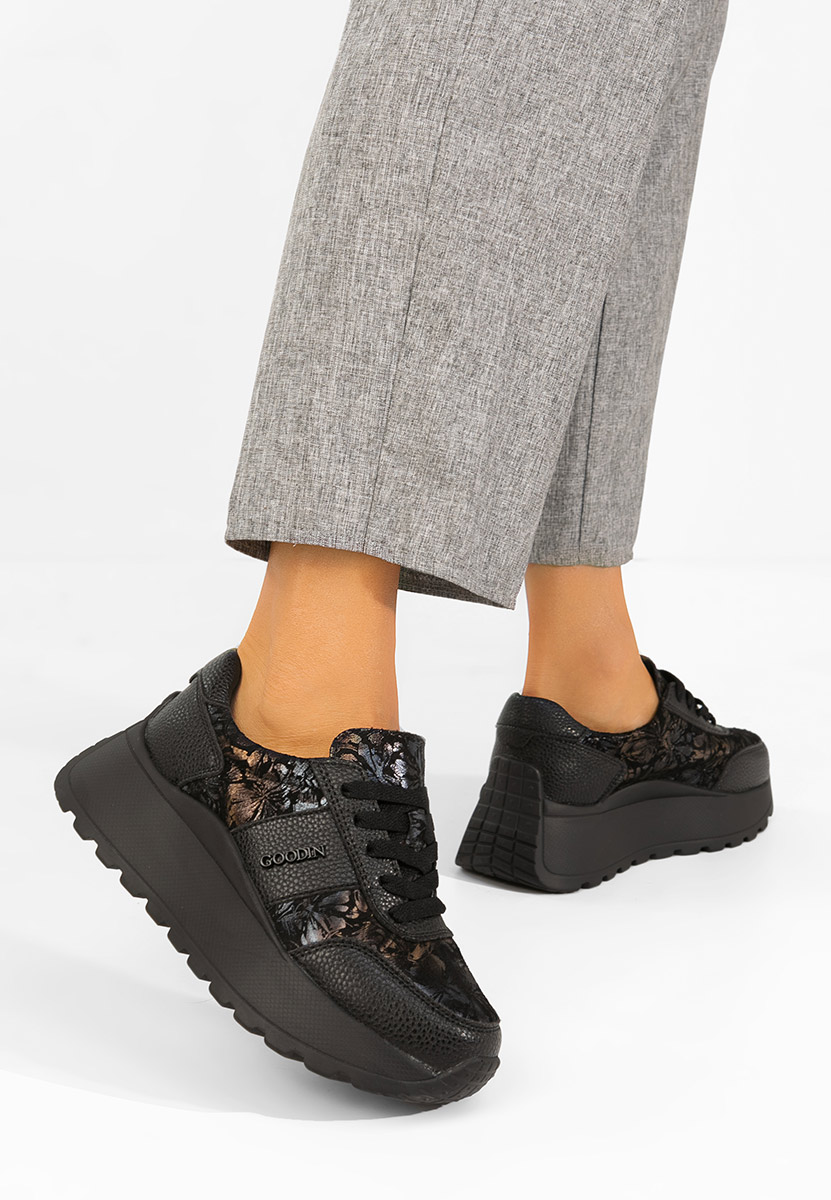 Sneakers con plateau Densia V2 nero