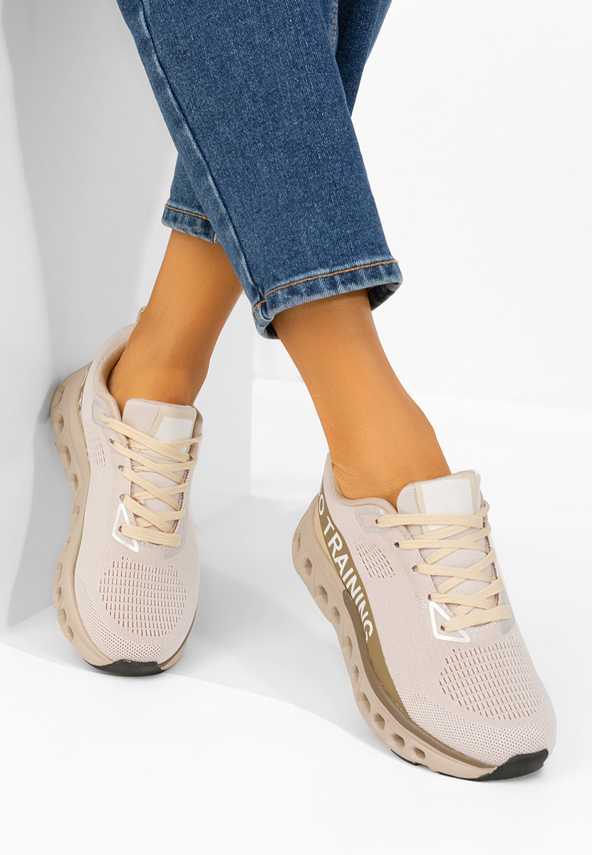 Sneakers con plateau Turinia cachi