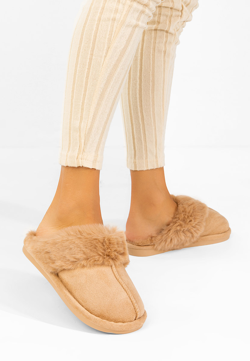 Pantofola donna invernale Krinia cachi