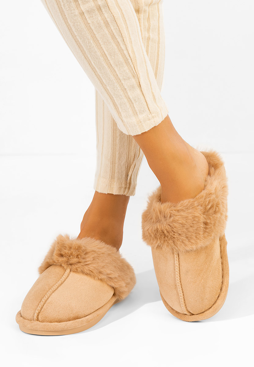Pantofola donna invernale Krinia cachi