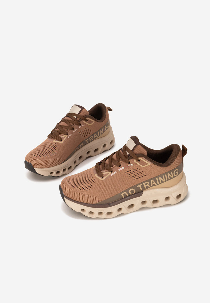 Sneakers con plateau Turinia marrone