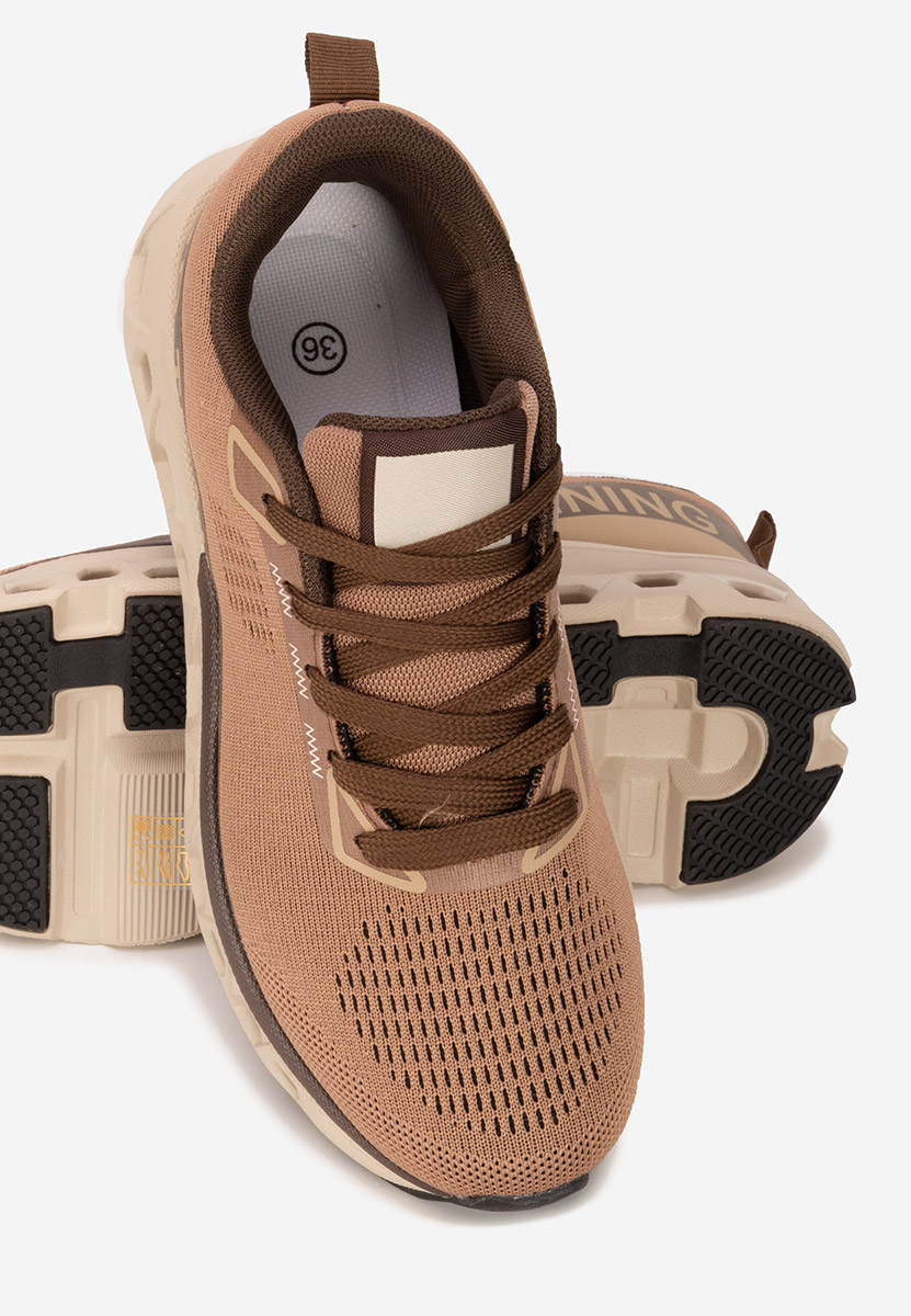 Sneakers con plateau Turinia marrone