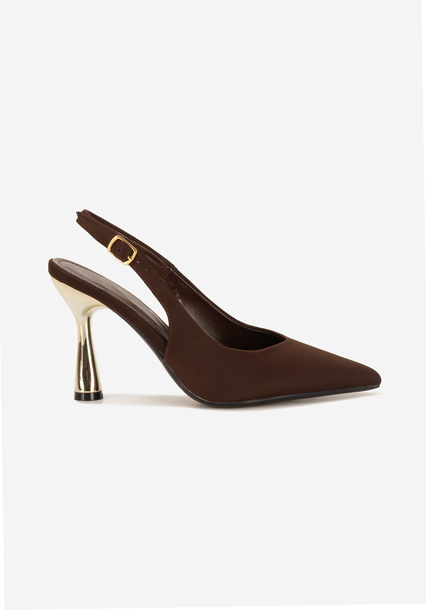 Décolleté Slingback Anastassia marrone