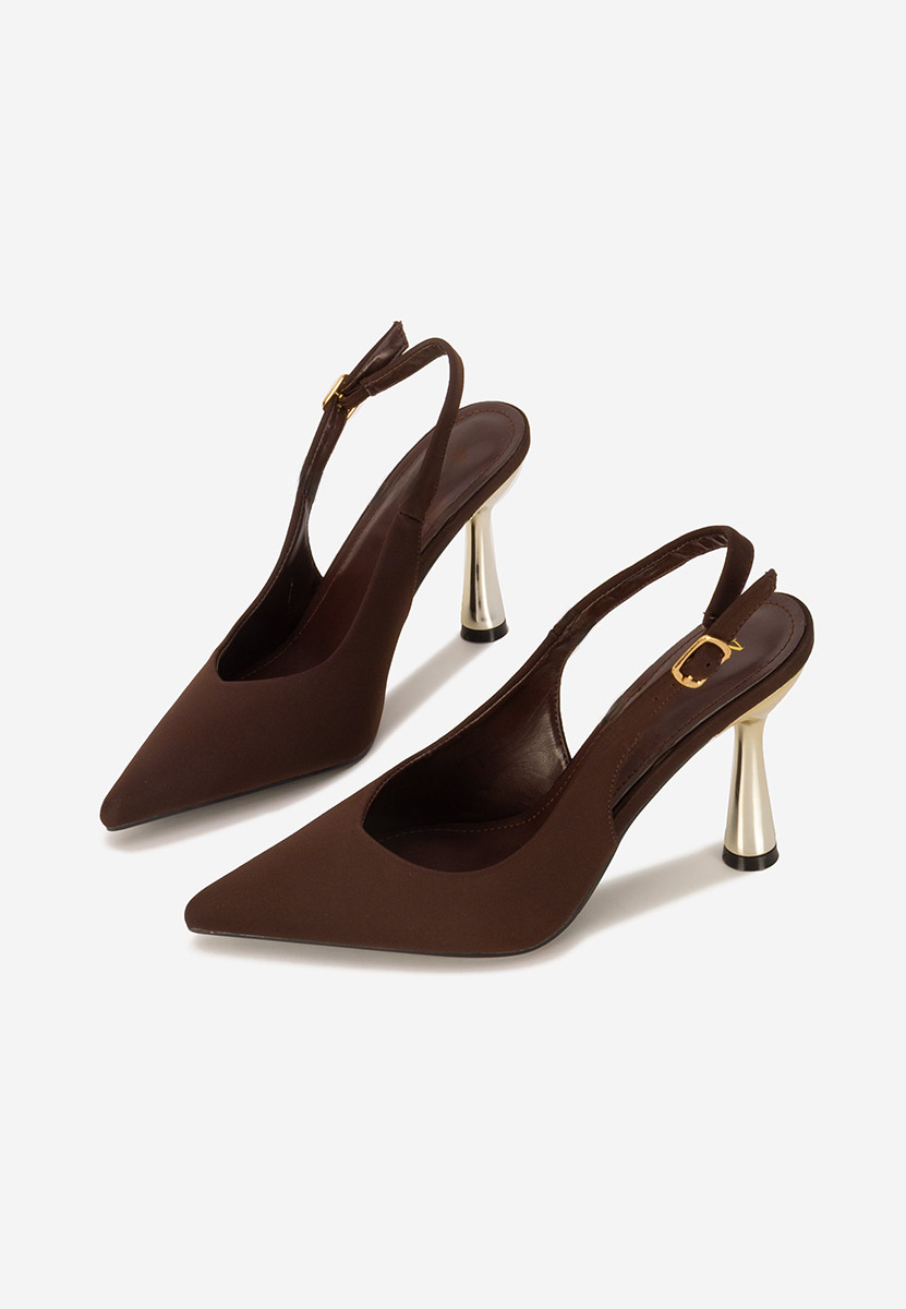 Décolleté Slingback Anastassia marrone