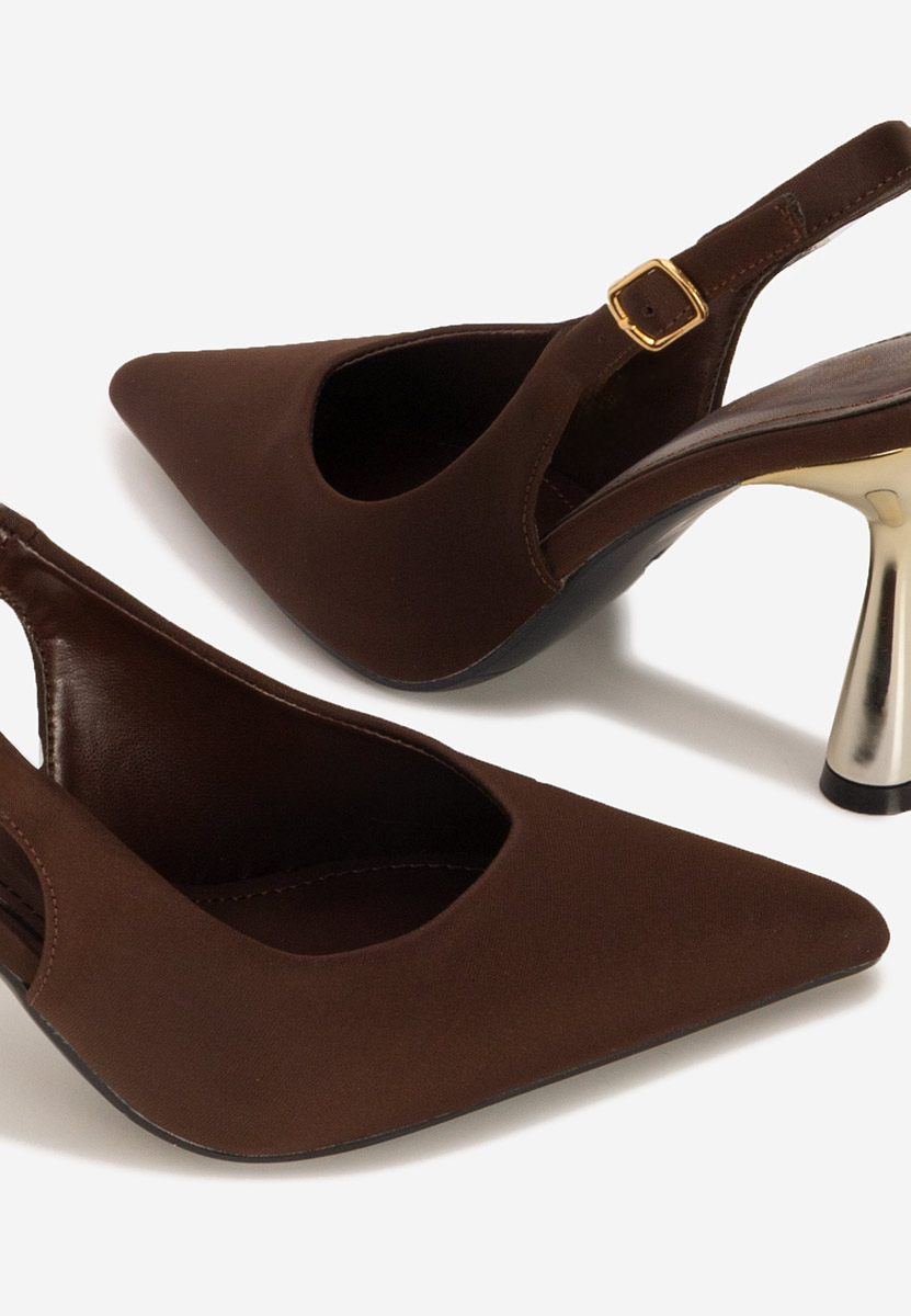 Décolleté Slingback Anastassia marrone