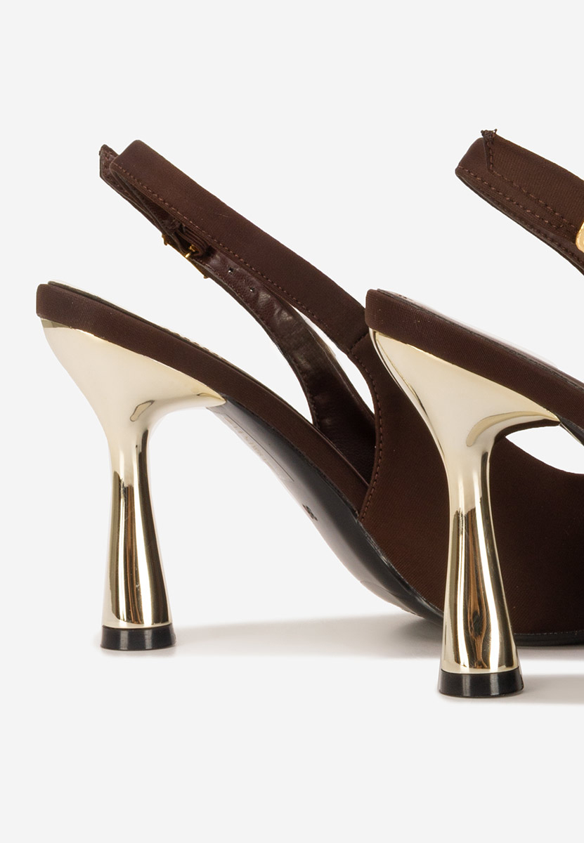 Décolleté Slingback Anastassia marrone