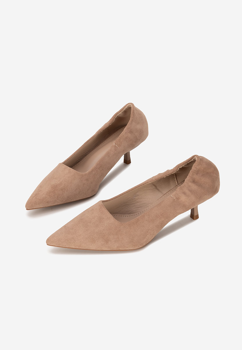 Décolleté tacco basso Kalaris beige