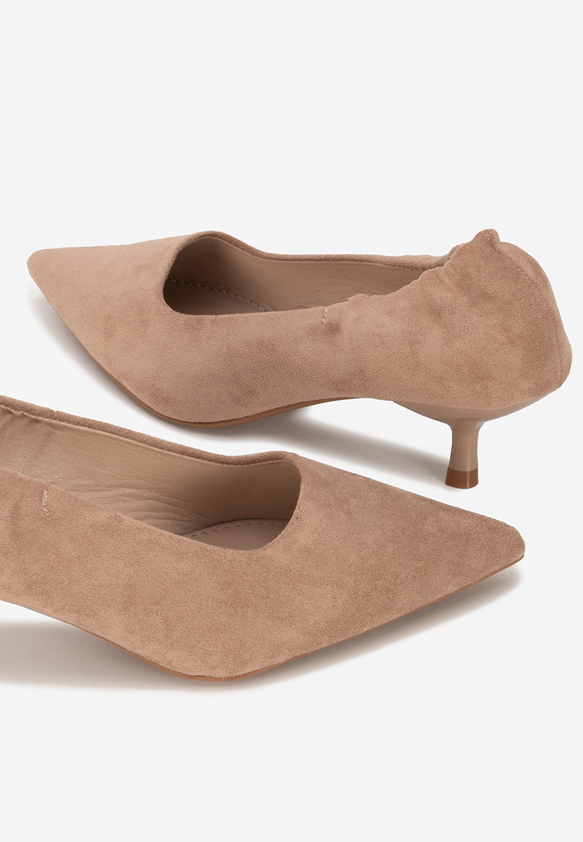 Décolleté tacco basso Kalaris beige