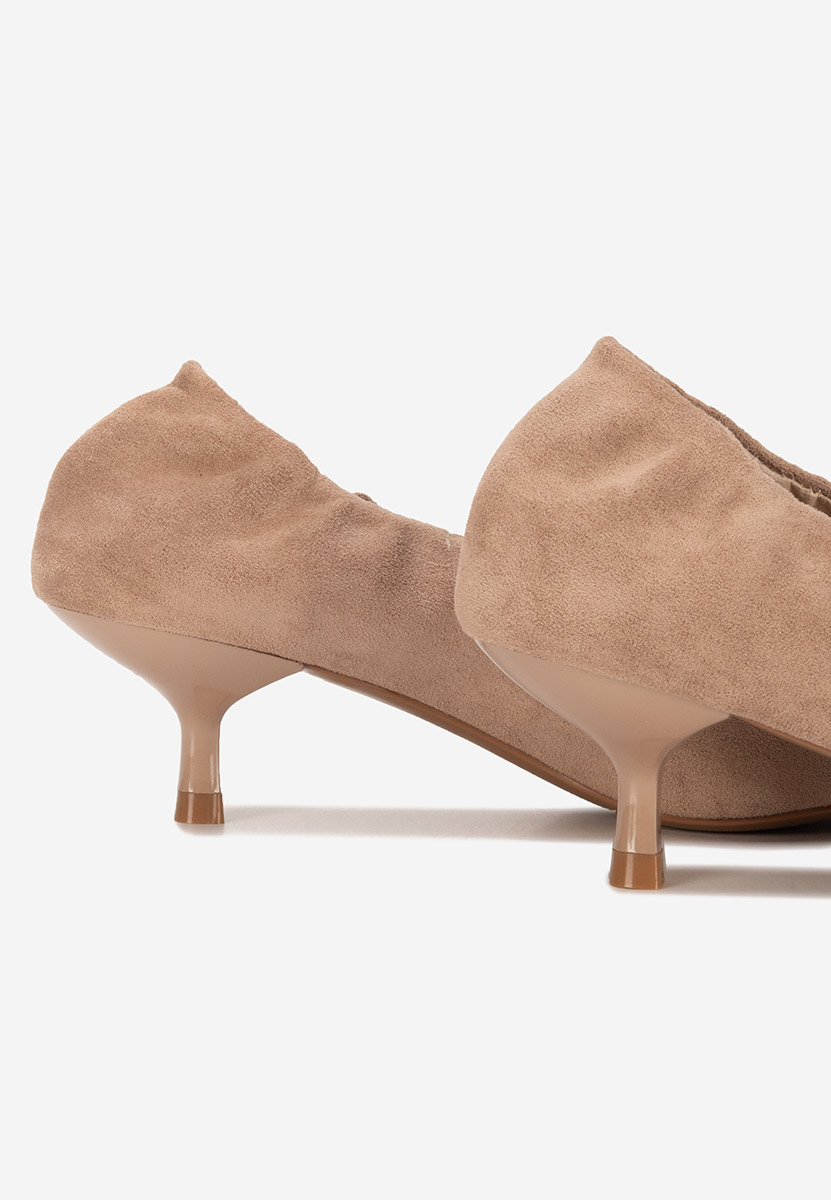 Décolleté tacco basso Kalaris beige