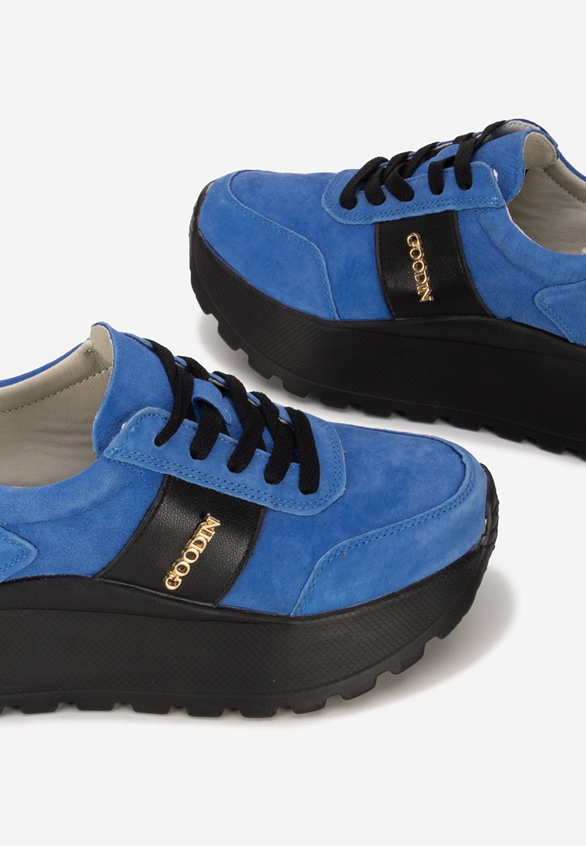 Sneakers con plateau Densia V2 blu