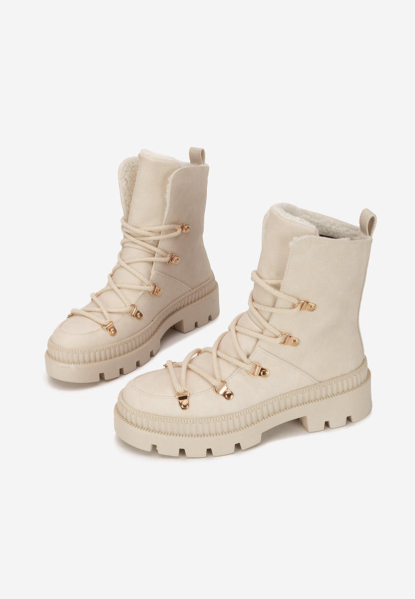 Stivaletti invernali donna Solira beige