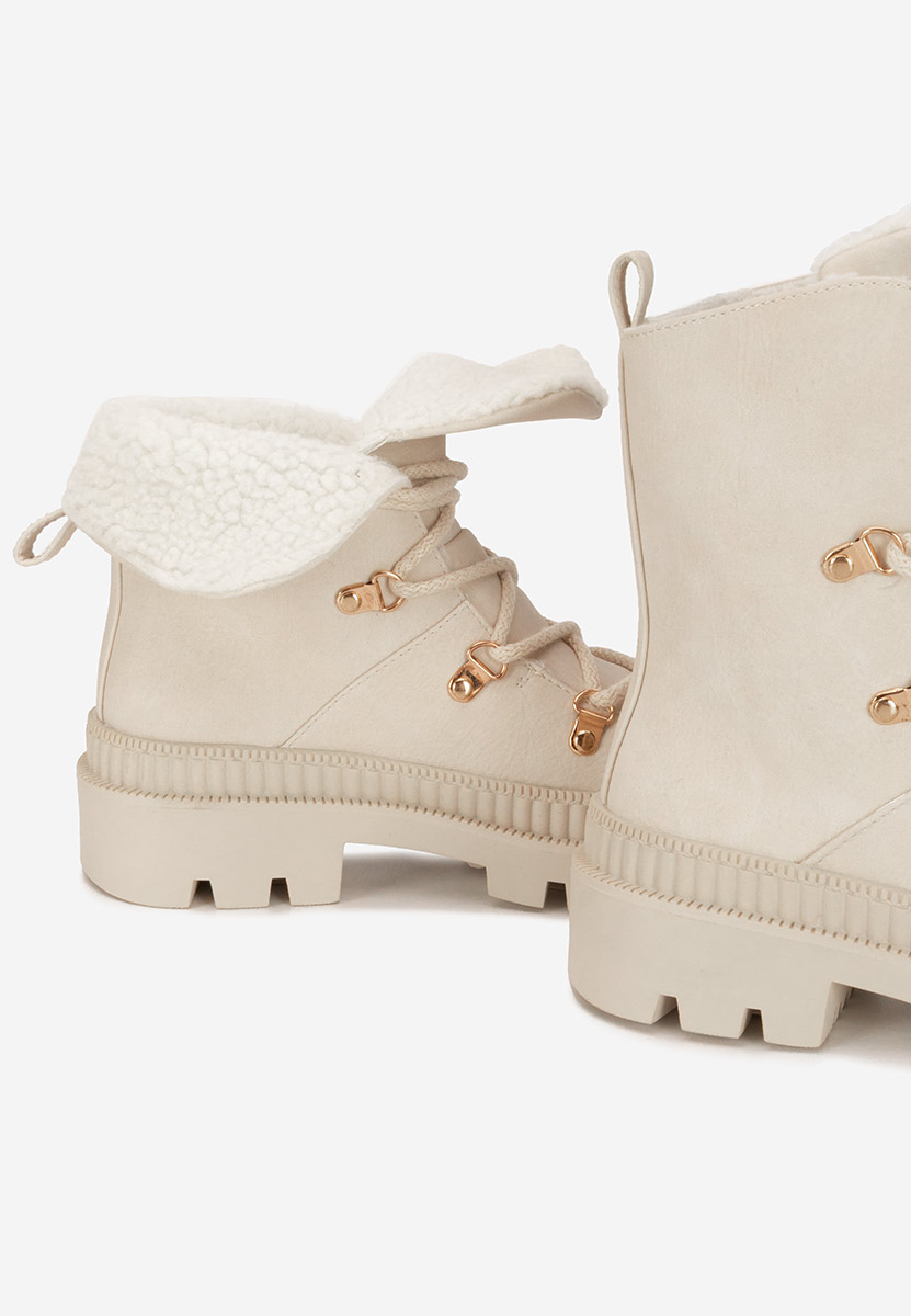 Stivaletti invernali donna Solira beige