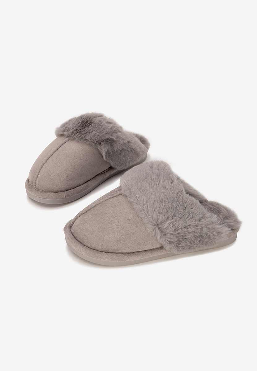 Pantofola donna invernale Krinia grigio